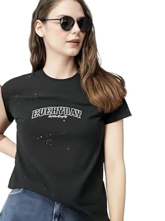 Buy Mack Jonney Women Cotton Printed Rich T Shirt | Round Neck Tshirts ...