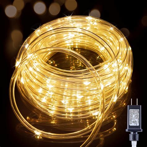Amazon.com: Minetom Rope Lights Outdoor, 33 FT String Lights with Plug ...