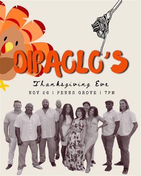 THANKSGIVING EVE @ DIPAOLO’S w/ DON’T CALL ME FRANCIS, Dipaolo's ...