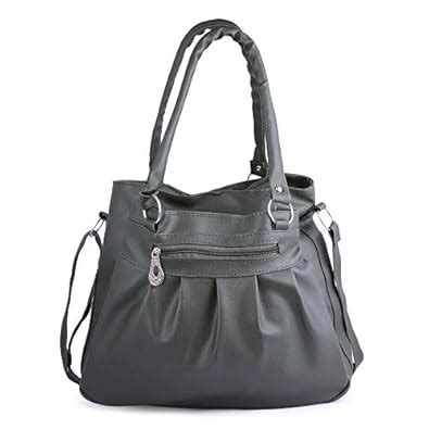 Buy Ankita F World Women Shoulder Handbag PU Tote (Dark Green) POL_19 ...