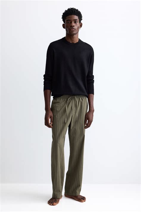 Men's Pyjama Pants & Trousers | Cotton & Fleece | H&M IN