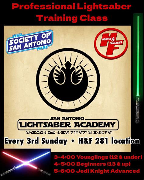 Lightsaber Academy Training – Free!, 13013 N. US-Hwy 281, San Antonio ...