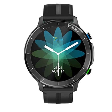 SYSKA Stellar, 1.28'' Display, Multiple Watch Faces, Accelerometer, HR ...