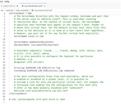 Image result for Virtual Host Format Example