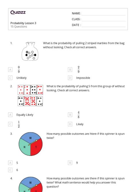 Grade 4 Probability Lesson 的图像结果