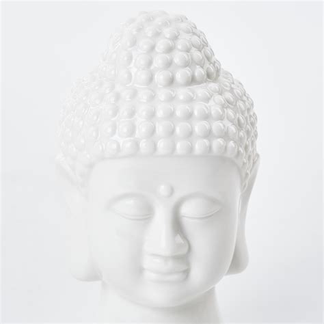 Buy Noor Ceramic Buddha Head Figurine from Home Centre at just INR 399.0