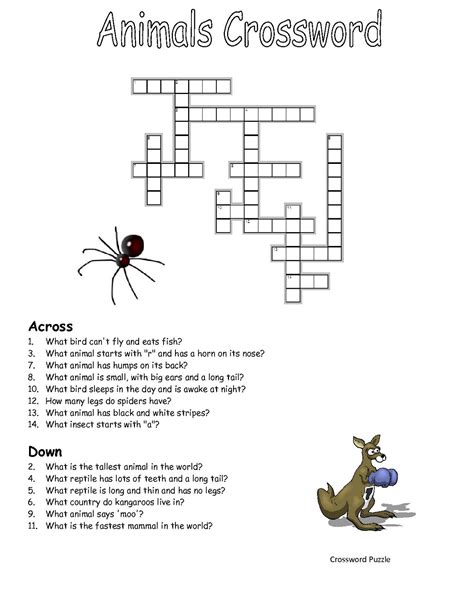 Printable Crosswords Puzzles Kids | Activity Shelter