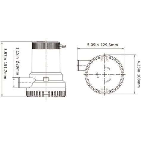 Bomba Achique Manual .SEAFLO 2000GPH- .7500.lts/h. 12v/24v | Tienda del Mar