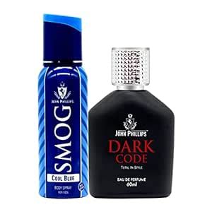 Buy John Phillips Men & Women DARK CODE & SMOG COOL BLUE DEO | Long ...