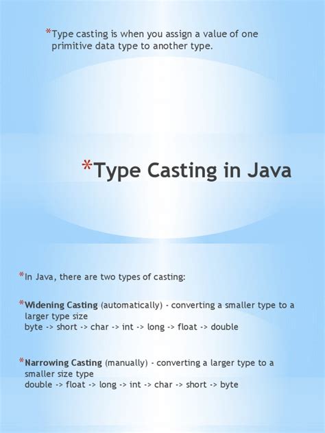 Image result for Java Type Casting Tutorial