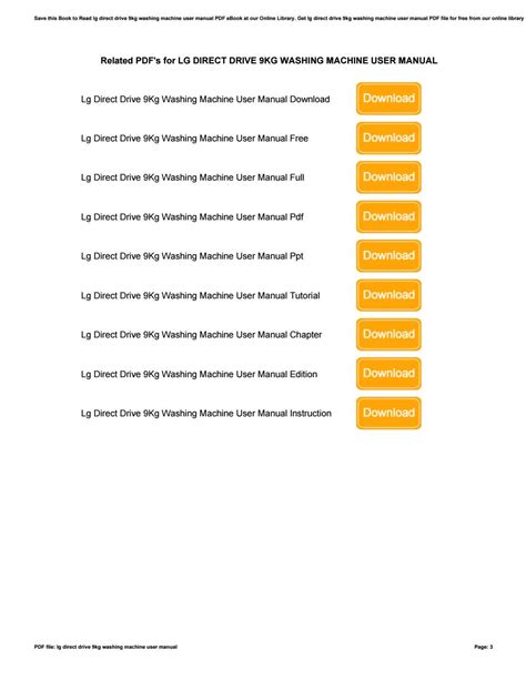 LG Washing Machine User Guide 的图像结果