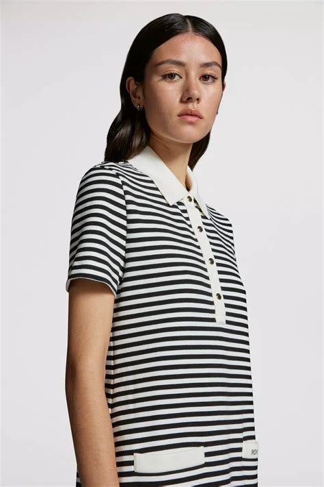 Black & White Polo Shirt Dress - Dresses for Women | Moncler IT