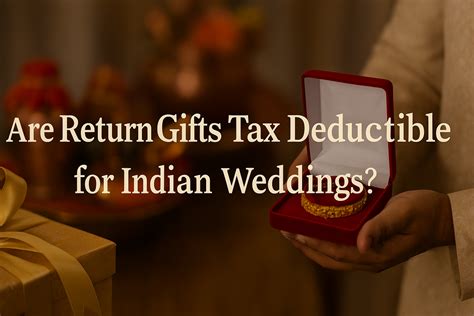 Are Return Gifts Tax Deductible in Indian Weddings? - Gift giving is a ...