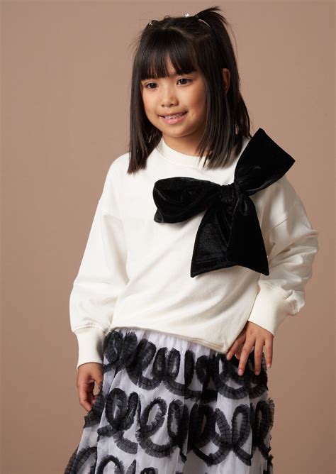 Angel & Rocket Girls Brush Back Cream Sweatshirts