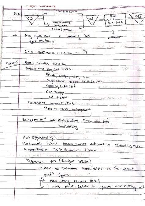 Om notes by me - open worring hr wave Ex 6 : Pack Raw Mat WIP CT Bread ...