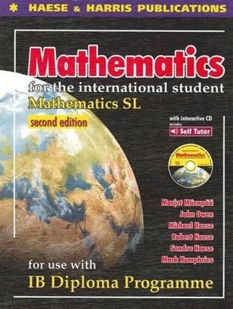 Mathematics for the International Student-IB Diploma: SL (Second Edition)