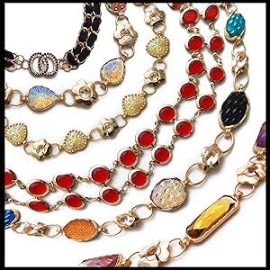 Vritraz Women And Girl Fashion Metal Stretchable Gold Plated Belly ...