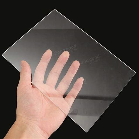 BIGIMALL Acrylic Sheet Clear/Transparent 3MM 12"x12" for DIY pack of 1 ...