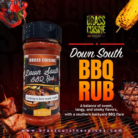 Down South BBQ Rub – Brass Cuisine Spices