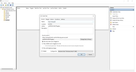 Image result for Task Scheduler Create Task
