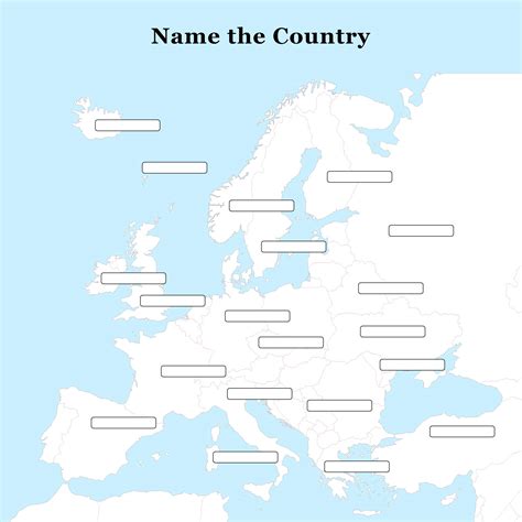 Free Printable Blank Map Of Europe | Europe Map Printable, World Map ...