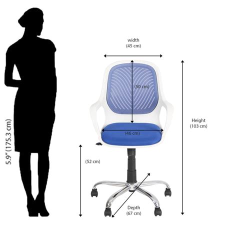 Nilkamal Yaris Mid Back Chrome Base Chair
