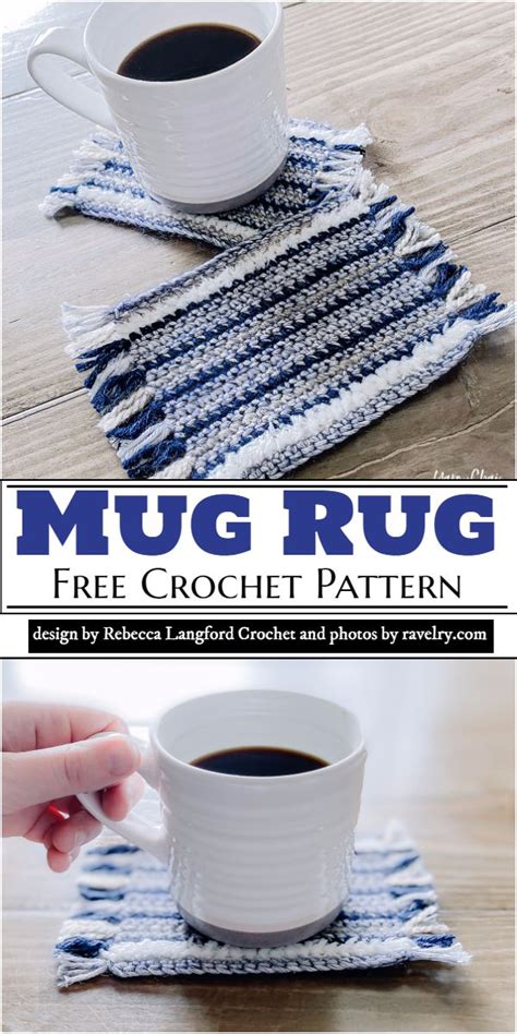 20 Free Crochet Mug Rug Patterns All Stylish & Functional Too!