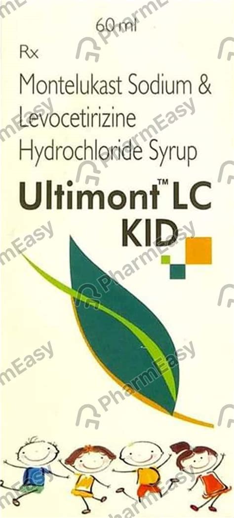 Ultimont Lc Kid Syrup 60ml: Uses, Side Effects, Price & Dosage | PharmEasy