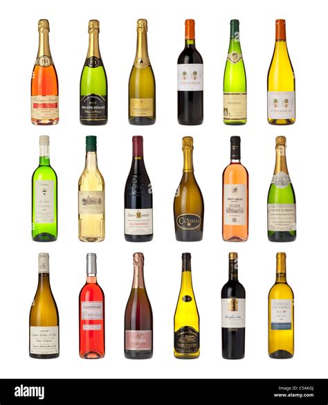 different types of wine bottle Stock Photo - Alamy