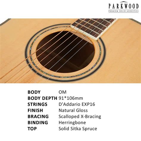 Buy Parkwood P620 OM Orchestra Acoustic Guitar with Case Online | Bajaao
