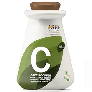 Green Coffee Bean Extract (50% CGA) with Piperine 95%, (1500mg), 180 ...