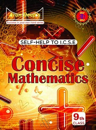 Sh To Icse Concise Math-9 : Ravinder Singh & Sons: Amazon.in: Books