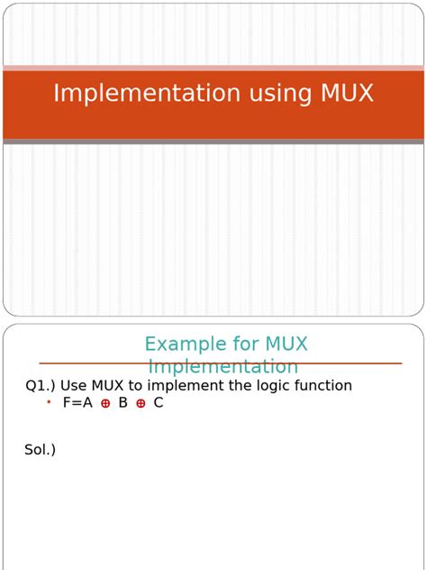 Image result for Mux Implementation