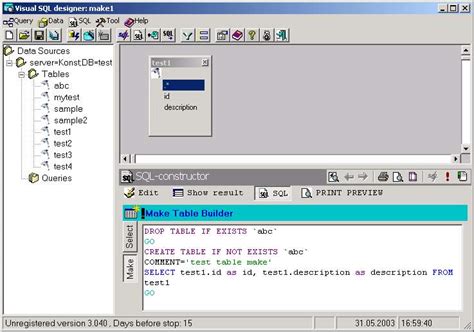 Image result for Visual SQL Editor
