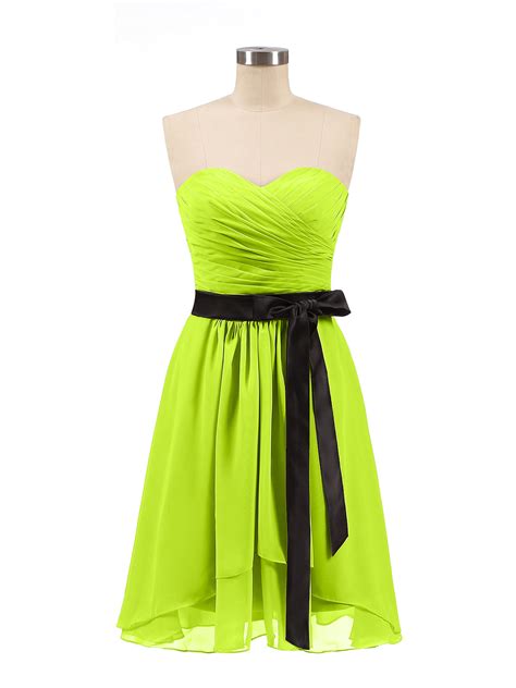 Short Lime Green Wedding Dresses