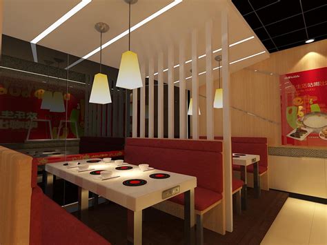 【餐饮店3D模型】_黄工业风餐饮店3d模型下载_ID463443_免费3Dmax模型库 - 青模3d模型网