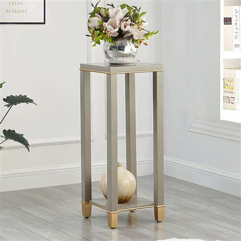 Solid Wood Frame Plant Table Multi-Tiered Square Plant Table - White 13 ...