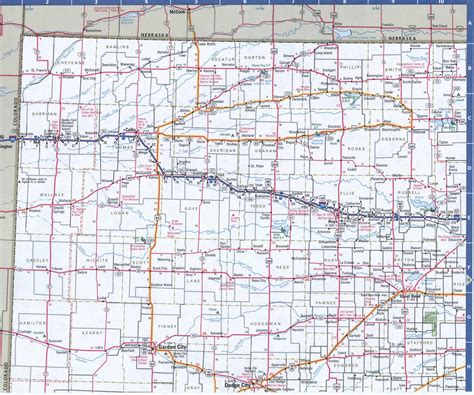 Road Map Of Western Kansas at Johnnie Hart blog
