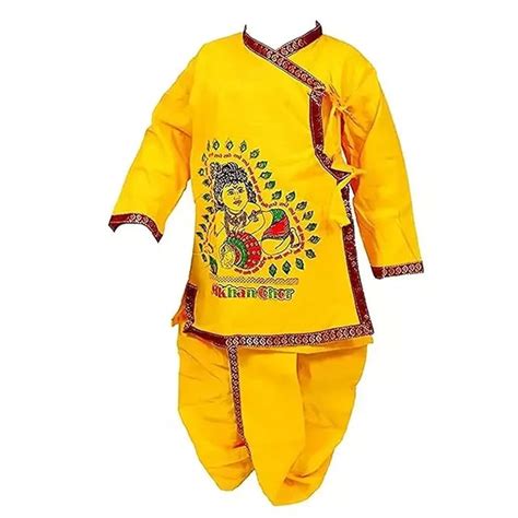 Buy ME & YOU Krishna Dress for Baby Boy Kids Set of Kurta Dhoti ...