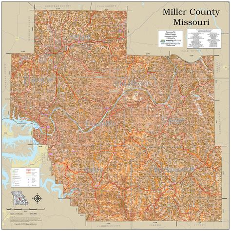Miller County Mo Gis Map Mississippi County Missouri 2024 Aerial Wall