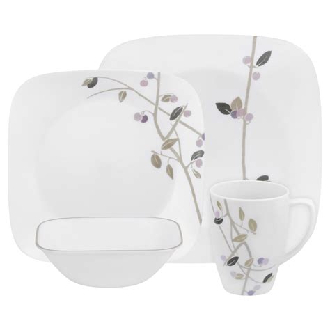 Corelle® Square™ Midnight Garden 16-pc Dinnerware Set | Corelle ...