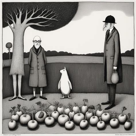 Edward Gorey's Fruit & Vegetable Art | Stable Diffusion Online