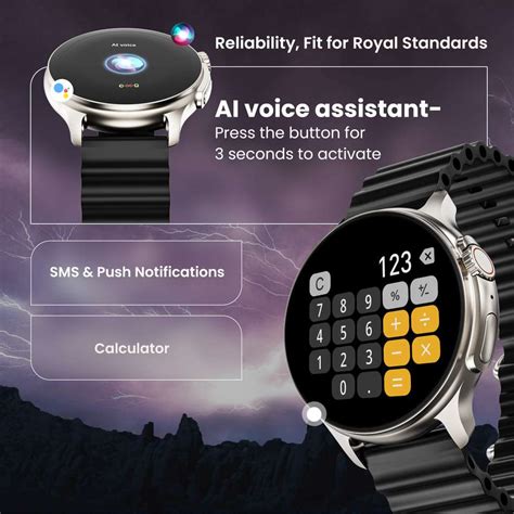 GOBOULT Crown R Pro 1.43''HD AMOLED Display, BT Calling, Zinc Alloy ...
