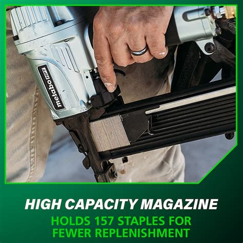 Metabo HPT MultiVolt 18-Gauge 1/4-in Narrow Crown Finish Stapler ...