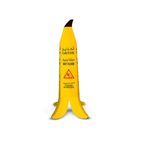 92CM Banana Wet Floor Cone | Creative Slip Hazard Sign – Biri Group AE