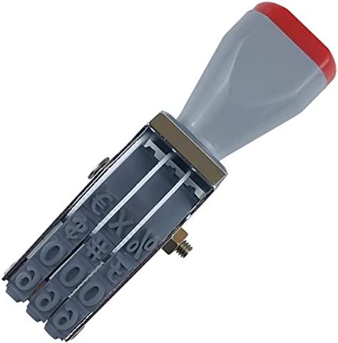 3 Digit Number Stamp,SUUJI Adjustable Digit Rubber Changeable Numerical ...