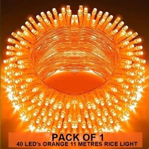 Dreamica 40 LEDs 11 m Orange Steady String Rice Lights Price in India ...