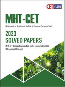 MHT-CET - 2023 Solved Papers (Biology) For Pharmacy Aspirants: Buy MHT ...
