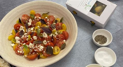 Basil Tomato Feta Salad Recipe – True Leaf Farms