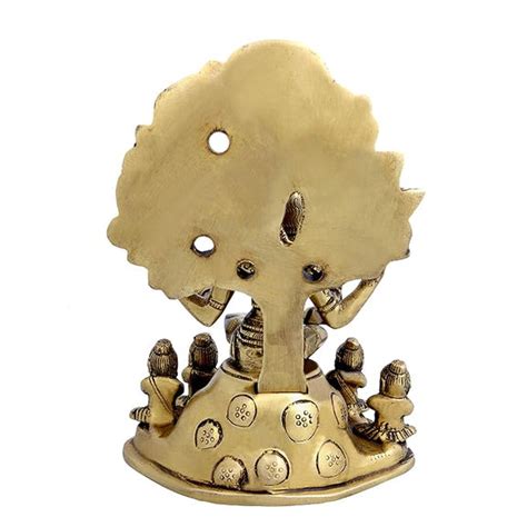 Brass Statue Idol of Lord Shiva As Dakshinamurthy Height 7 Inches ...